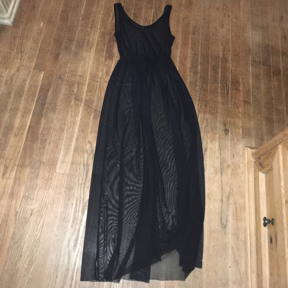 Sheer black dress