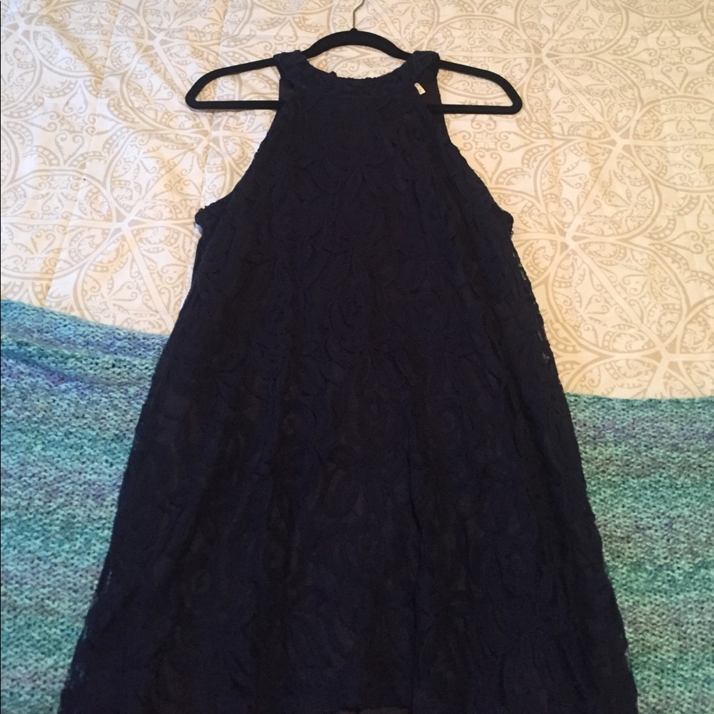 Francesca's navy blue dress