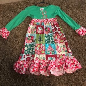 Girls xmas dress with L size 7/8