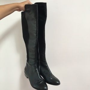 Michael Kors | Leather + ZipUp Over-the-Knee Boots