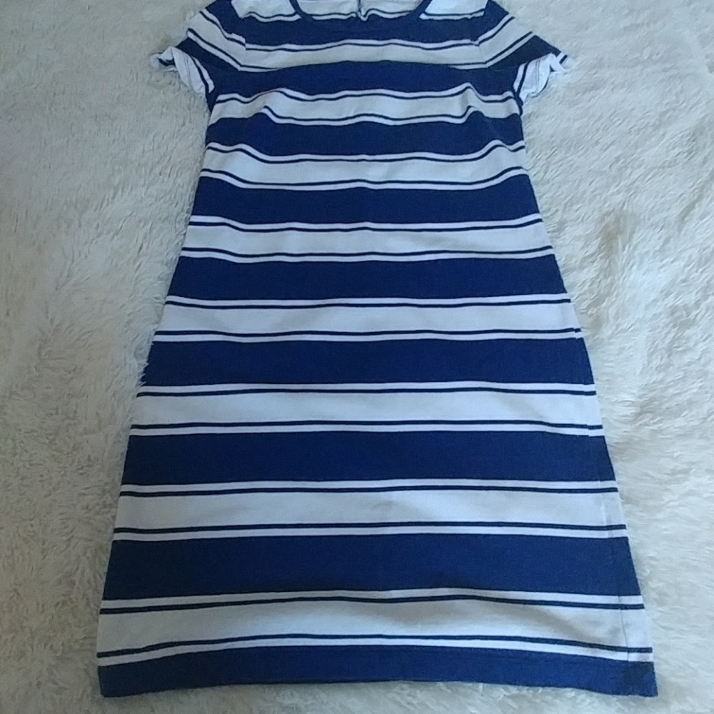 Blue and white striped dress - Picture 3 of 6