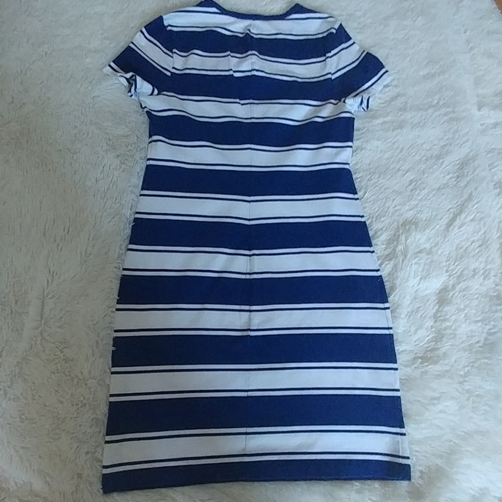 Blue and white striped dress - Picture 4 of 6