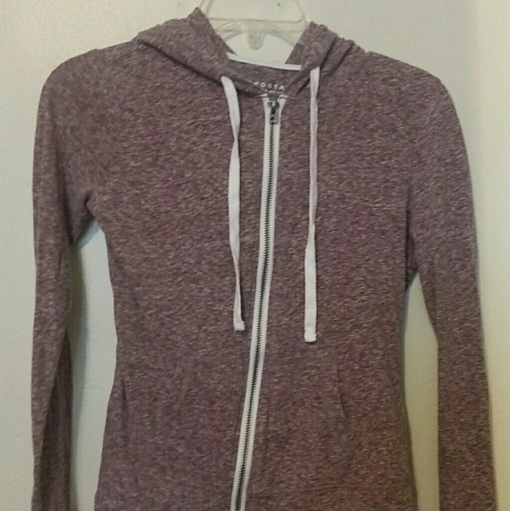 Aeropostal purple lightweight zip up hoodie