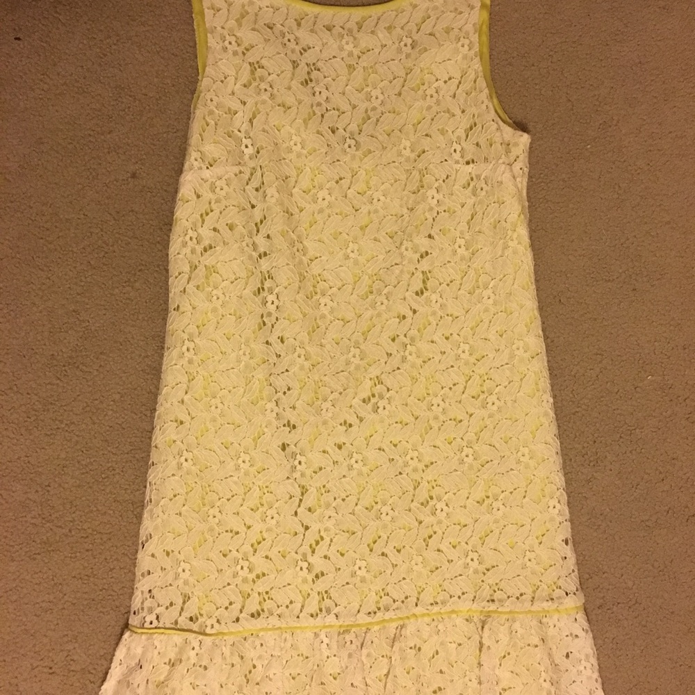 Ann Taylor Loft--White Lace Dress Size 2