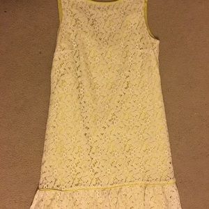 Ann Taylor Loft--White Lace Dress Size 2