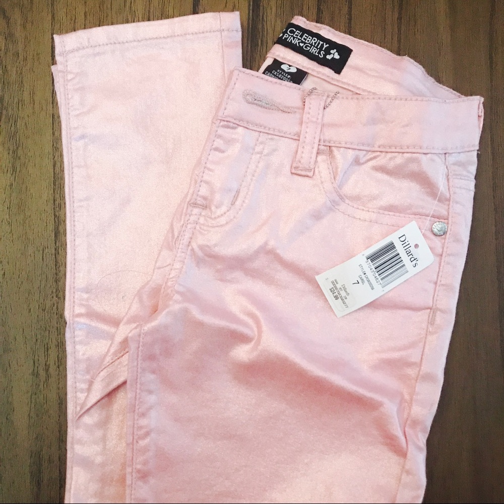 Snazzy Pink Sparkly Pants for Girls. Let her shine