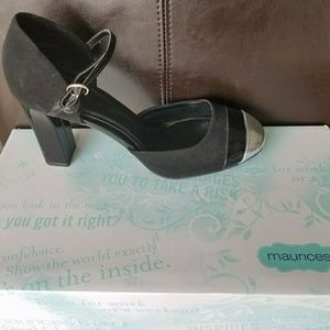 Maurices Black Heel w/Silver Toe