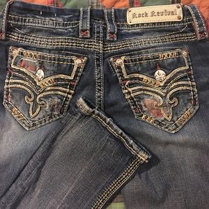 Rock Revival Jeans, straight leg 27