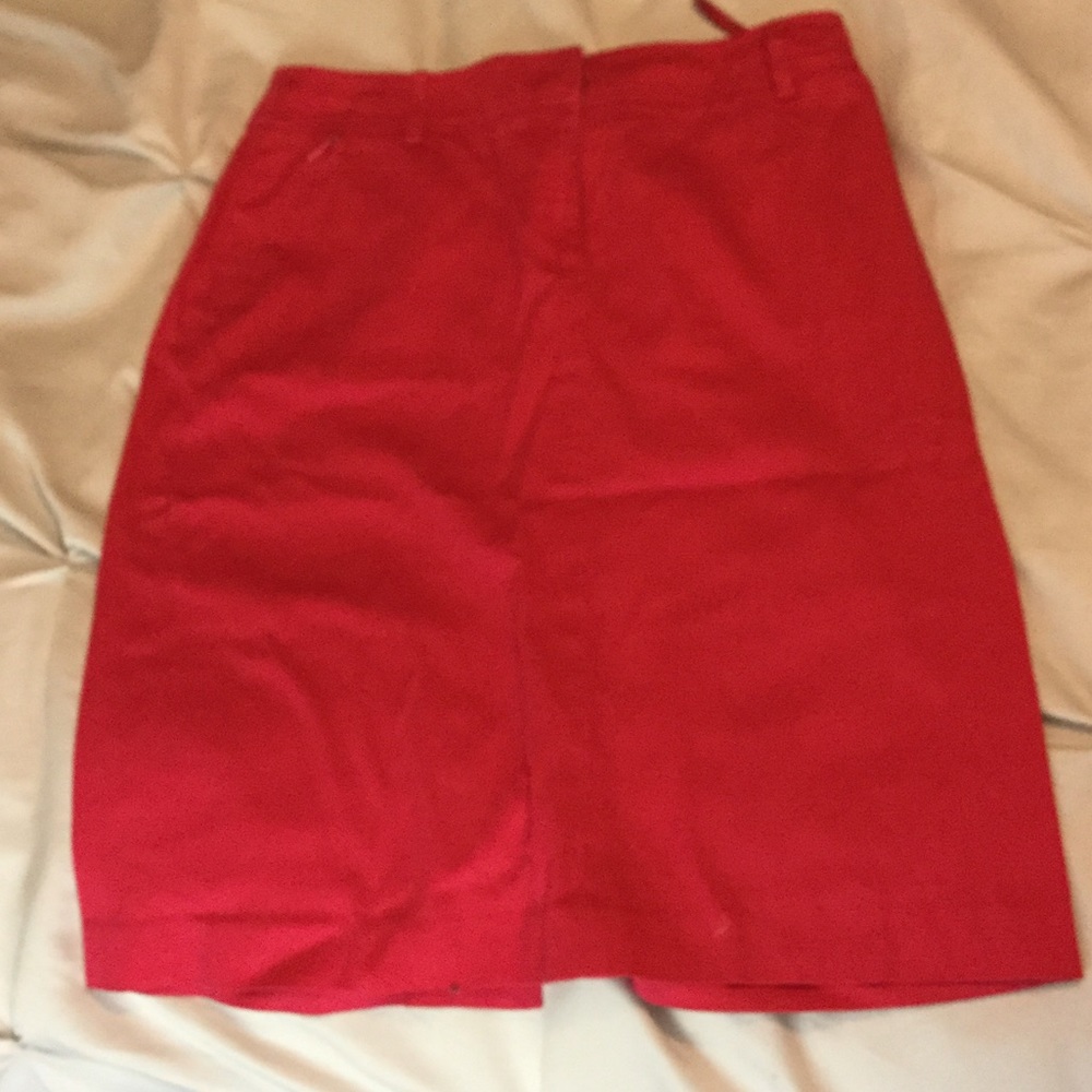Red skirt