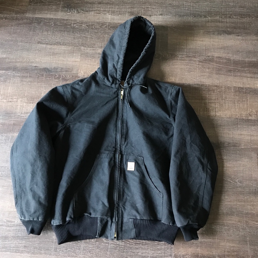 Carhartt Men's black extreme rugged quilted jacket