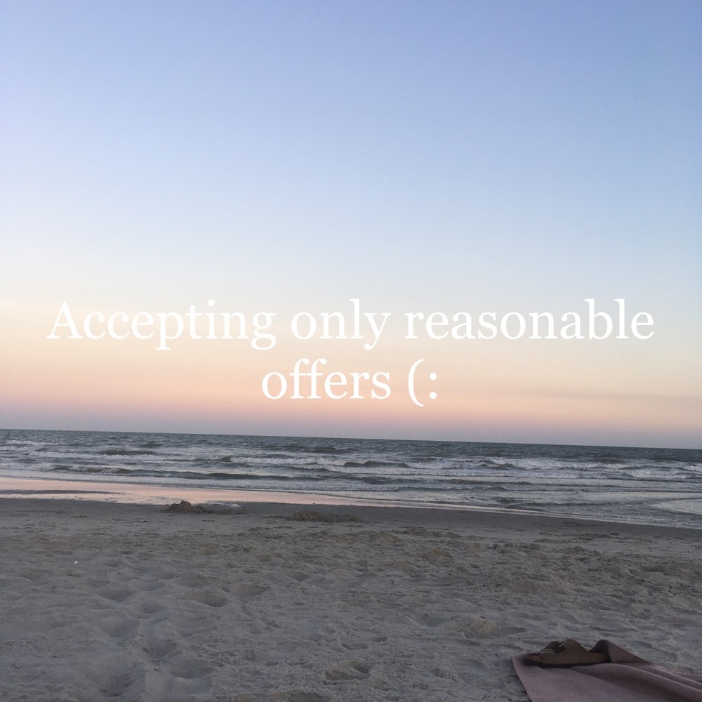 Feel free to send me an offer (: