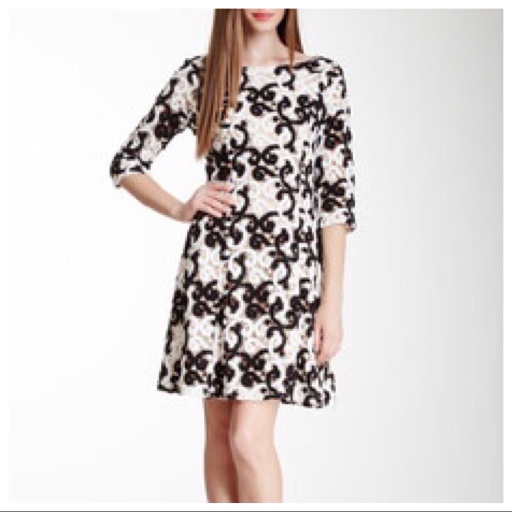 ⬇️NWT Catherine Maladrino Fleur Fit & Flare Dress