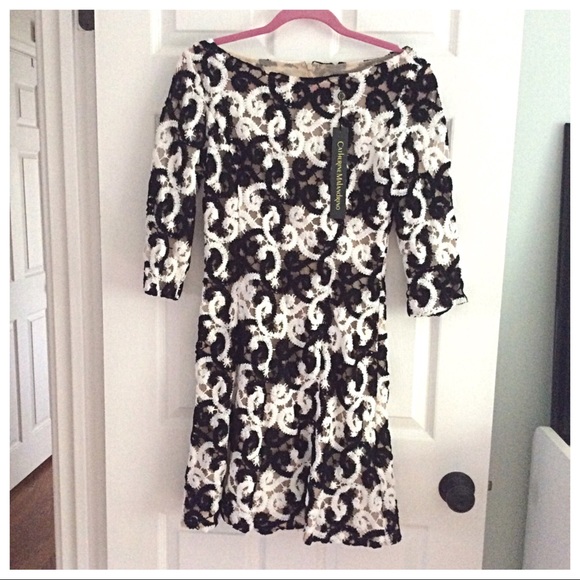⬇️NWT Catherine Maladrino Fleur Fit & Flare Dress - Picture 4 of 8