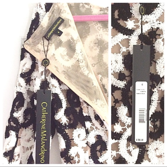 ⬇️NWT Catherine Maladrino Fleur Fit & Flare Dress - Picture 6 of 8
