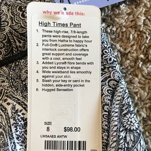 Lululemon High Times Pant