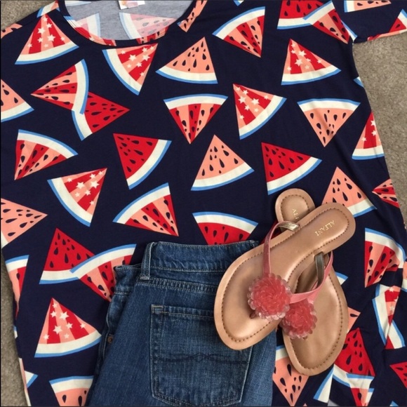 LuLaRoe Tops - LuLaRoe Watermelon print Irma size small