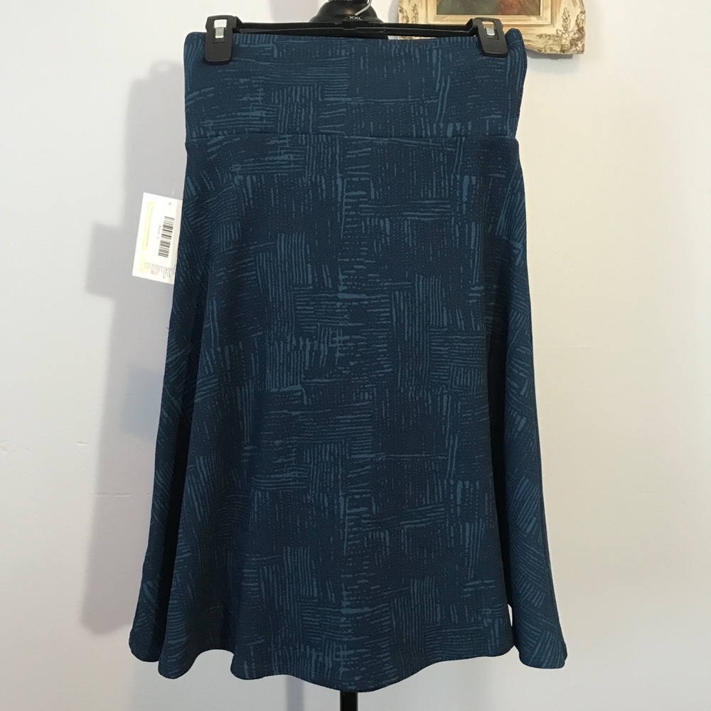 S NWT Lularoe Azure Skirt Blue
