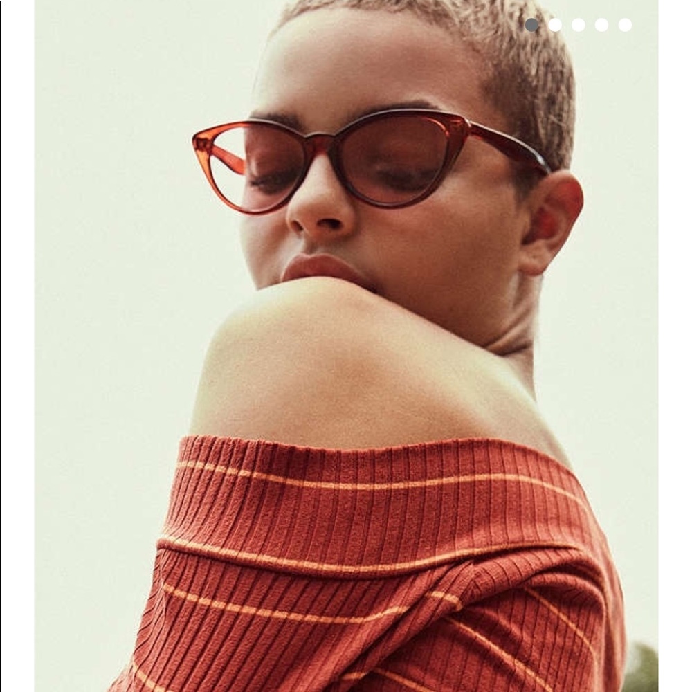 Slim Retro Cateye Sunglasses