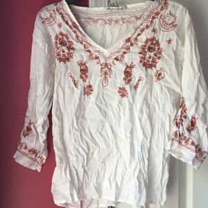 Indian themed tunic. Wrinkled style