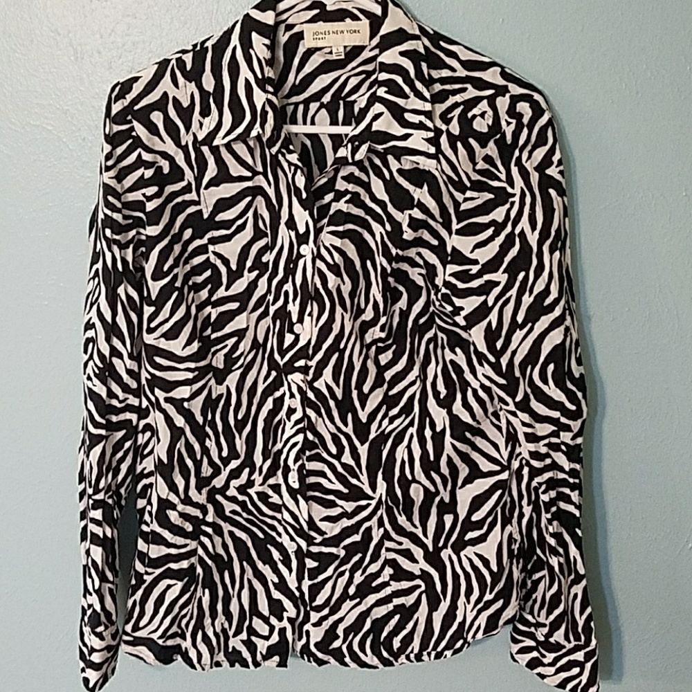 Zebra button down