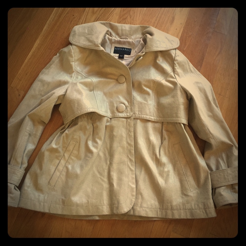 Woman's Soft Genuine Leather Jacket Large Petite L