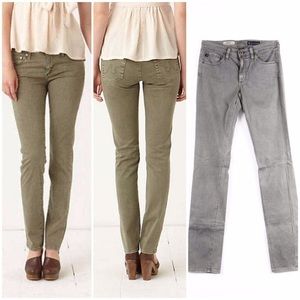 Like New! AG The Edie Gray Twill Skinny Pants 25
