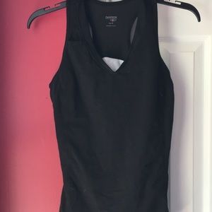 Black workout shirt w/ built in sports bra