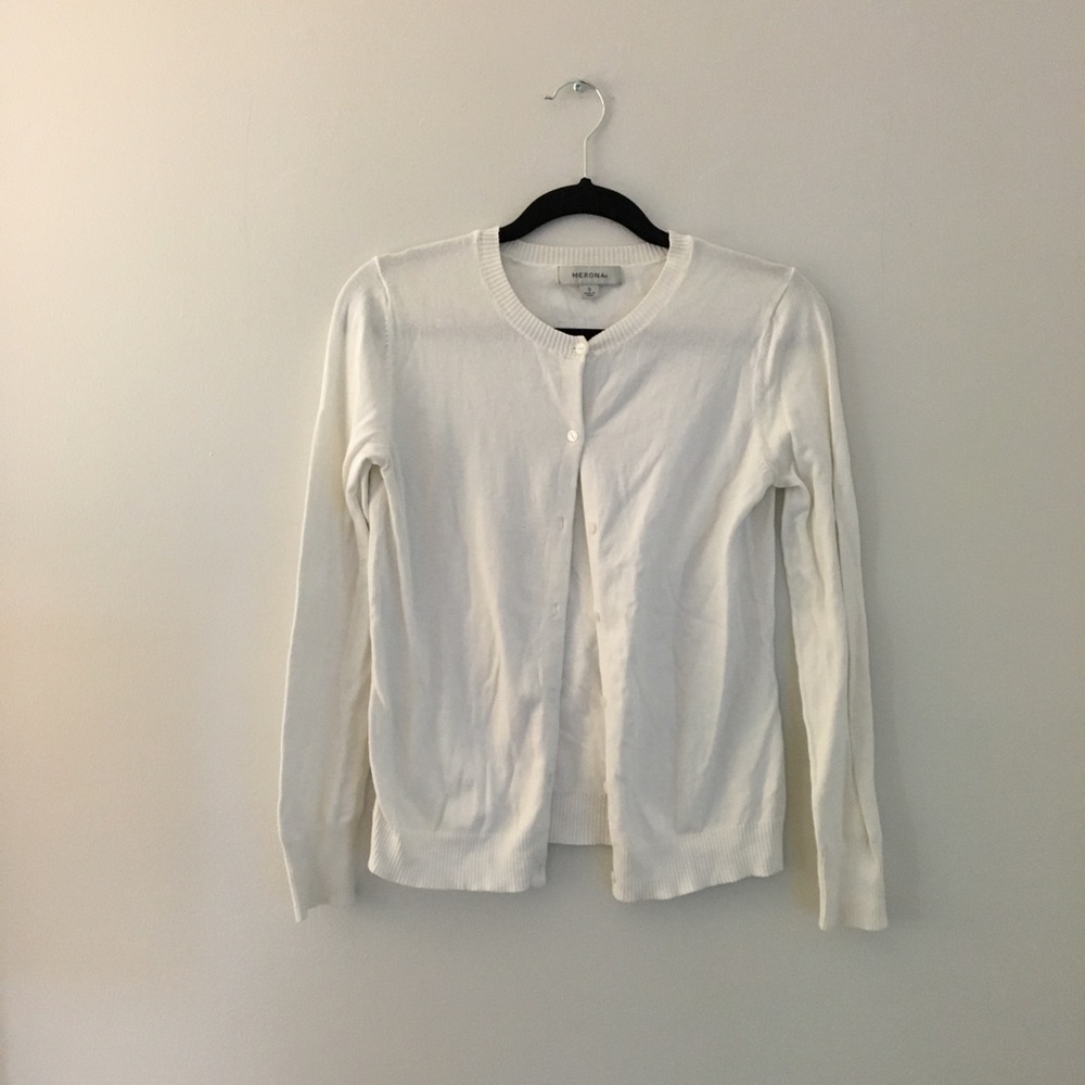 Merona Small White Cardigan