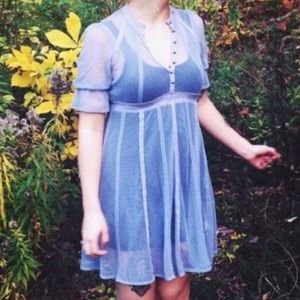 Free People sheer whimsical dress