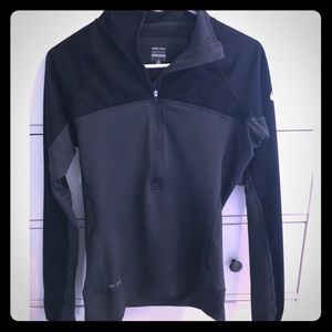 Black/ grey Nike Thermal Half-Zip