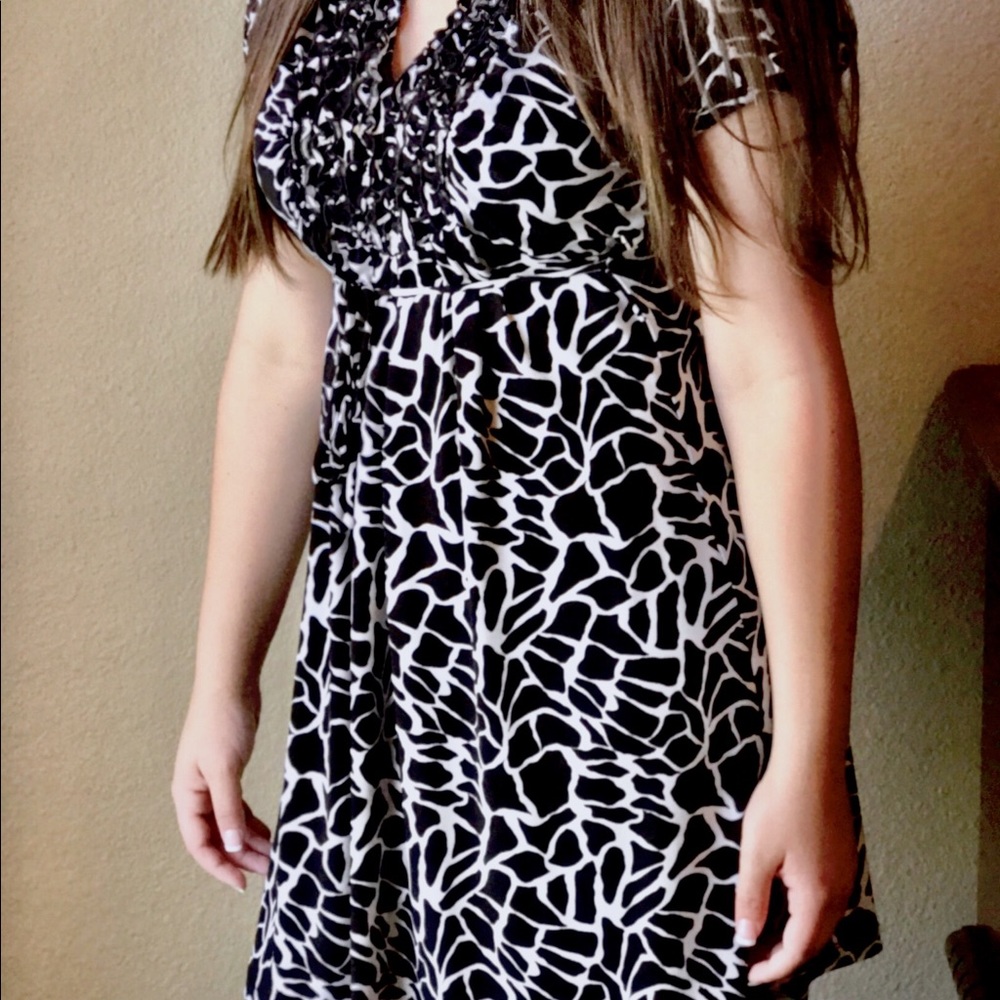 Giraffe print dress