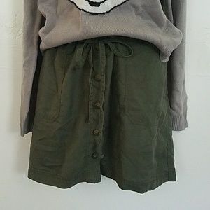 Faded Dark Green Gap Short Skirt -NWT