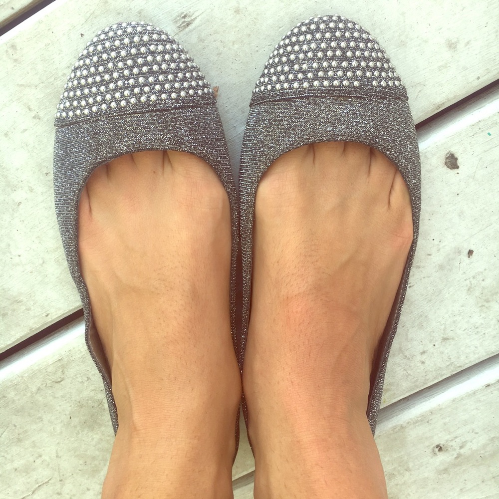 Madden Girl dressy silver slip-ons