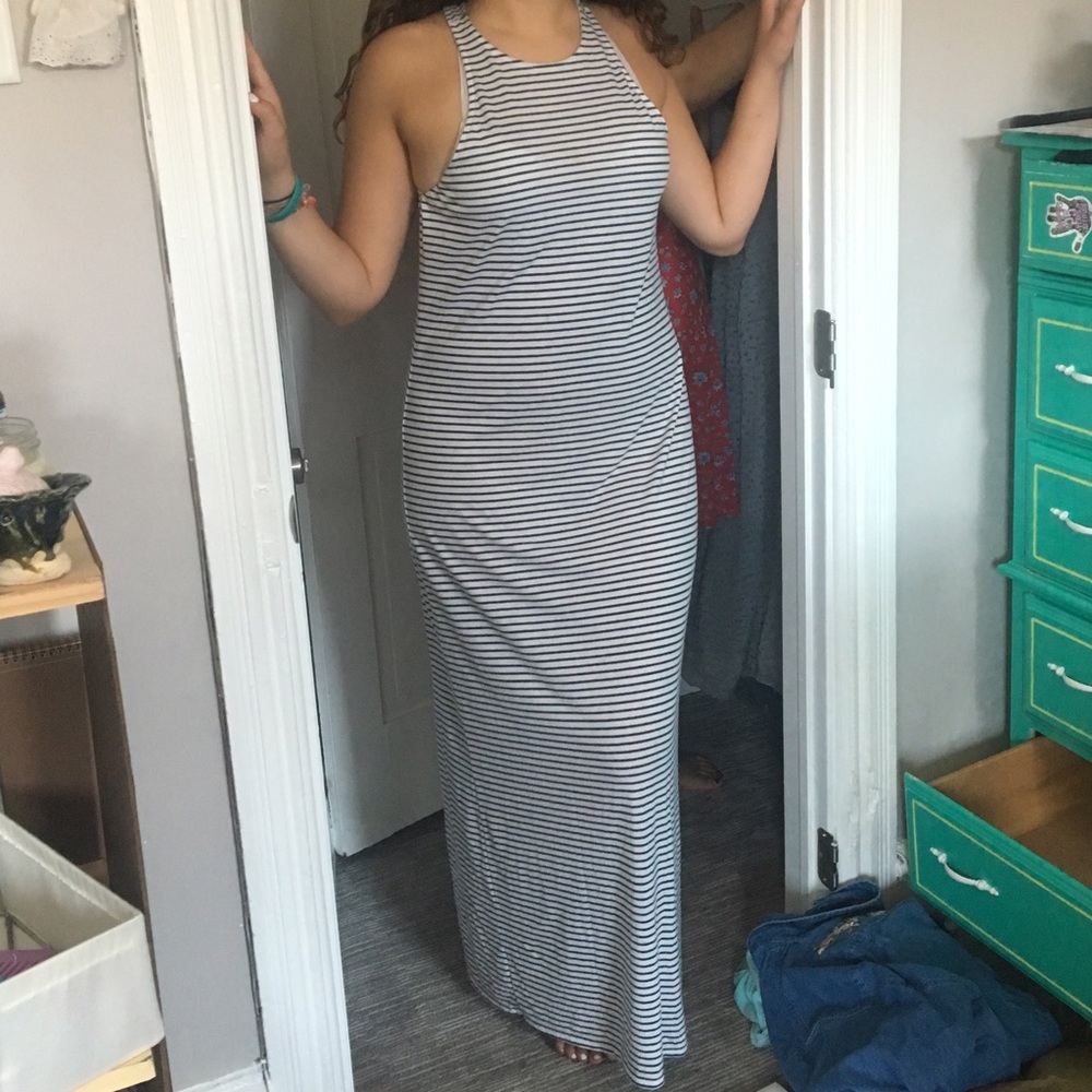 Floor length breezy summer dress