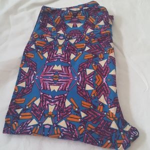 New Lularoe leggings OS - purple and blue