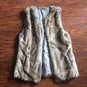 Faux fur vest
