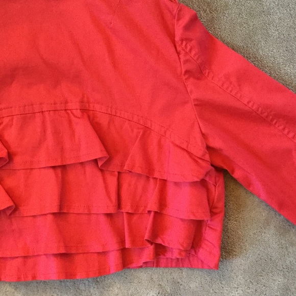 Material Girl crop bomber cotton jacket. - Picture 1 of 5