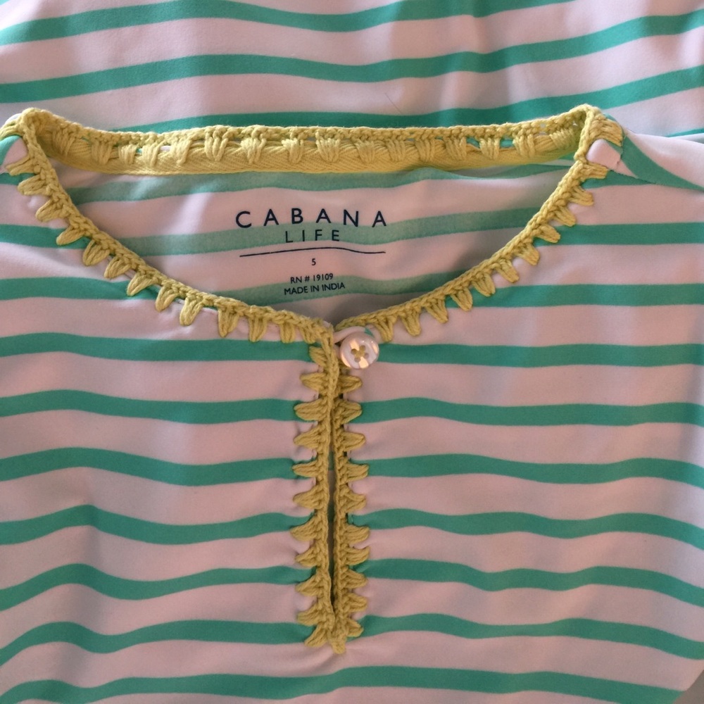 🌞Cabana Life🌞 Girls stripped Cover Up Size 5