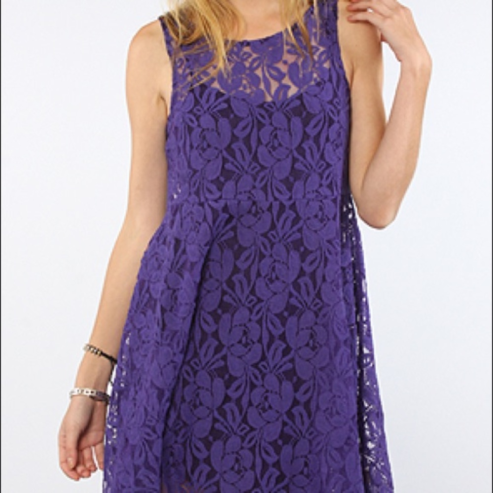 Anthropology Free People Purple Dress