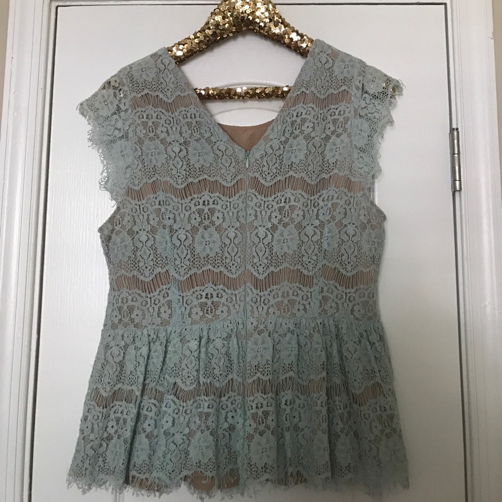 Anthropologie lace peplum top - Picture 3 of 3