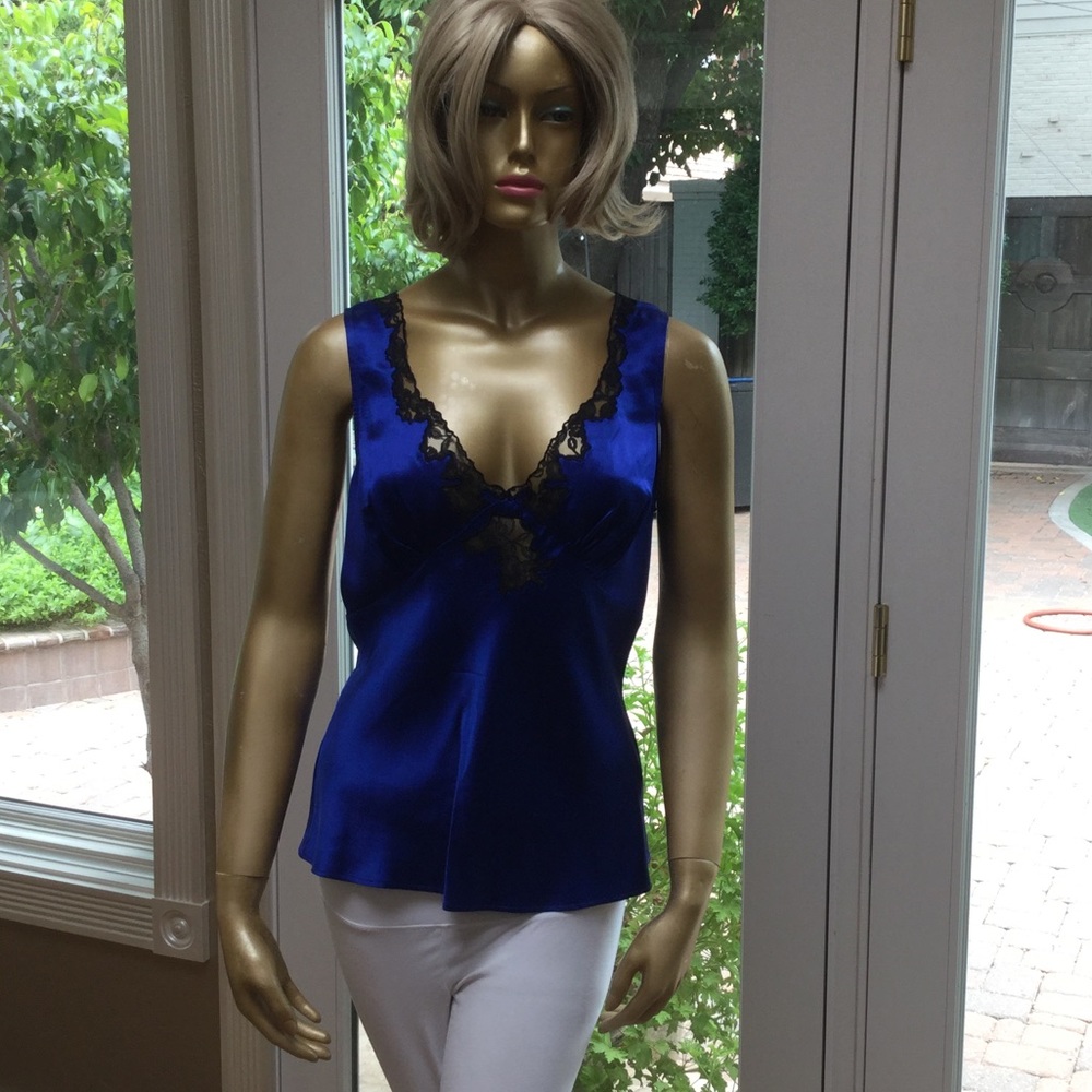 Royal blue jacket with matching tank