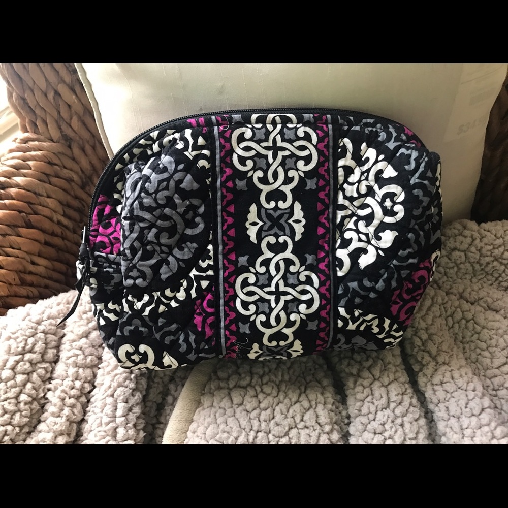Vera bradley Canterberry magenta med. cosmetic bag