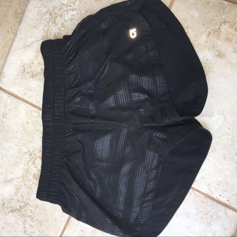 Black running shorts NWOT