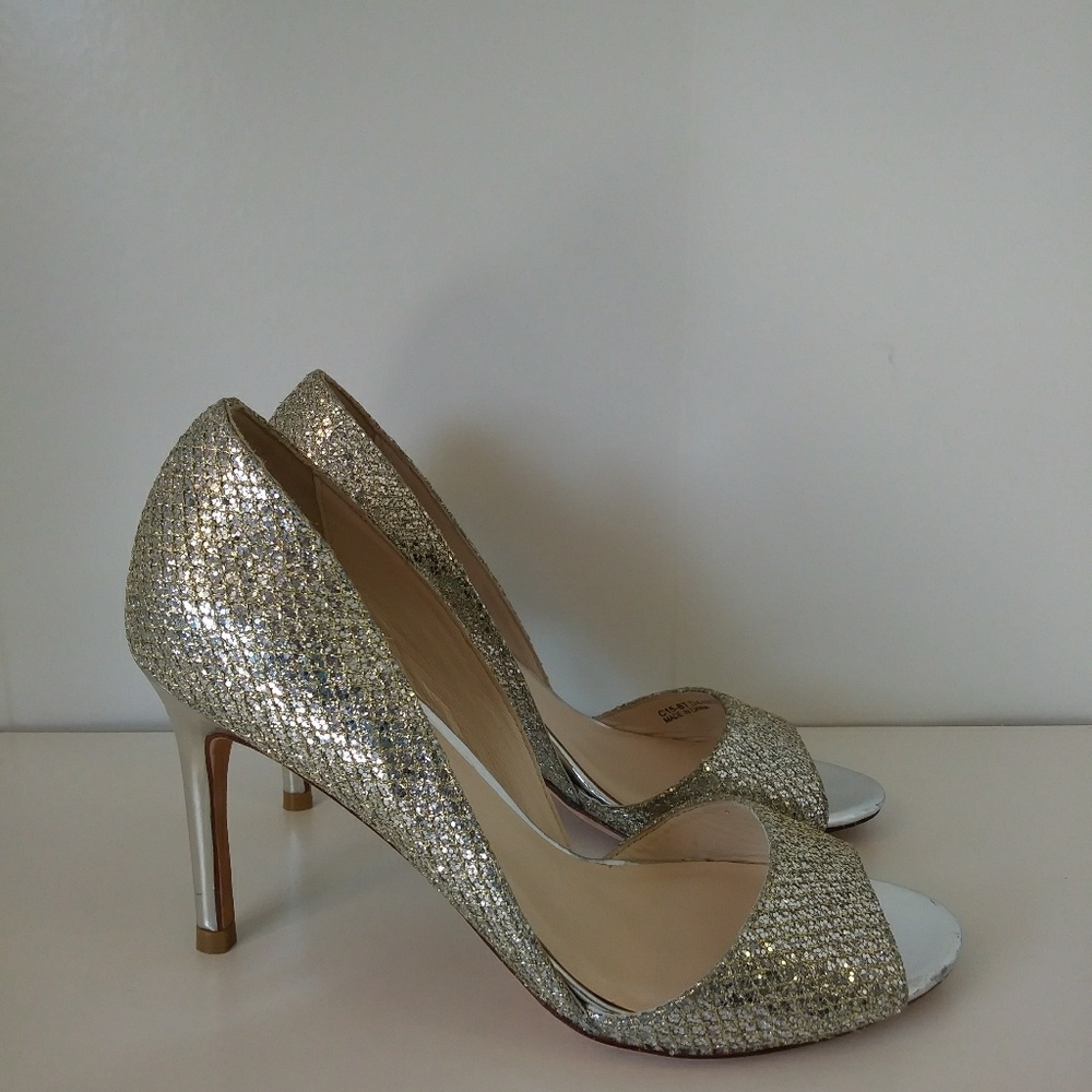 Escarpins Cole Haan Carma OT Air Pump - Vernis Noir, Bout Ouvert - Taille 7.5 US Femme - Excellent état
