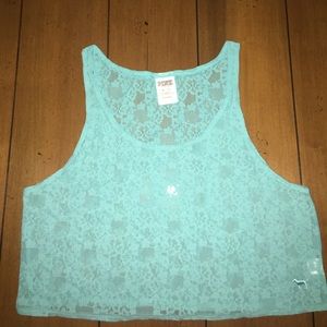 VS Pink Lace tank top
