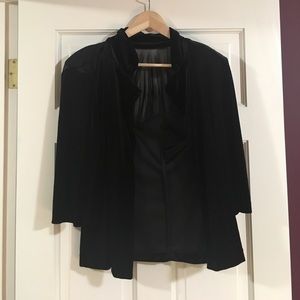BEBE Addiction velvet & chiffon blazer 🖤