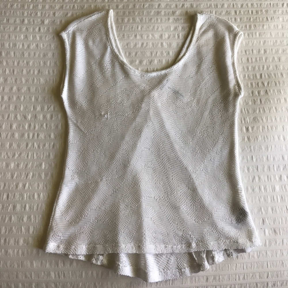 White Laced Blouse
