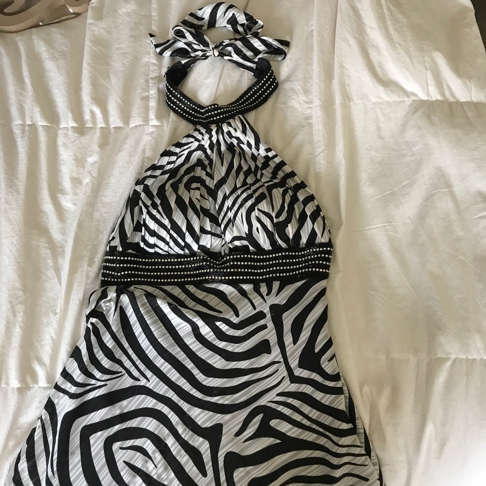 Black zebra stripped dress!