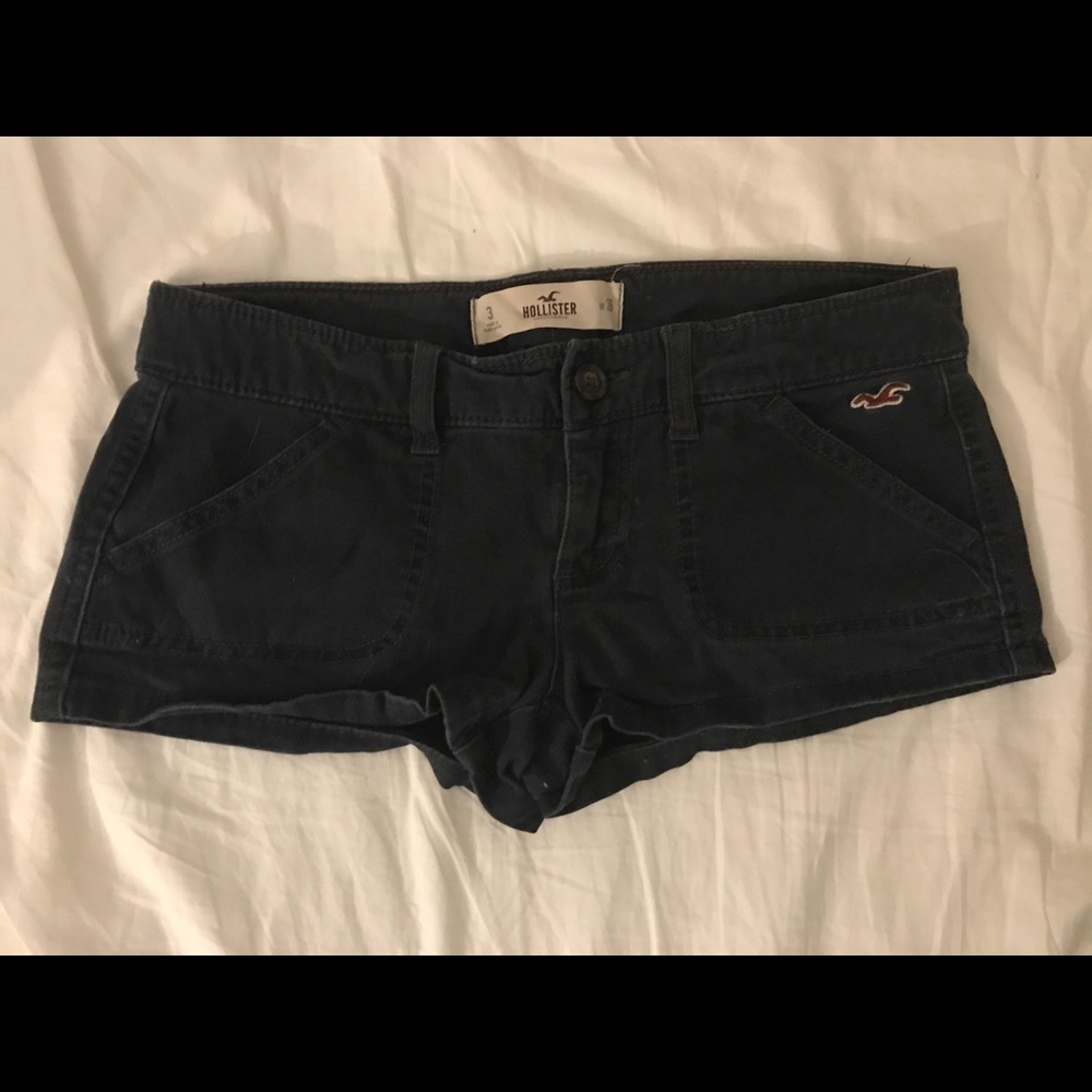 Hollister navy twill shorts sz 3