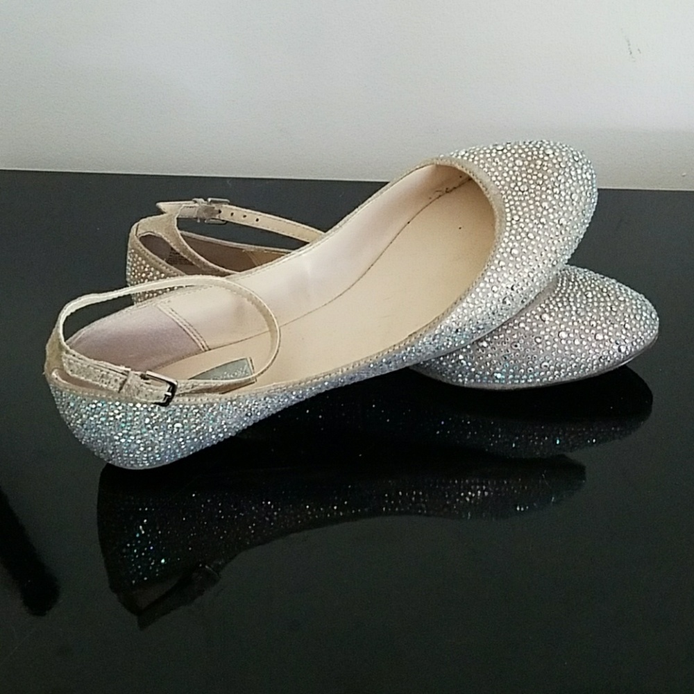 Joy Evening Flats Champagne by Betsey Johnson